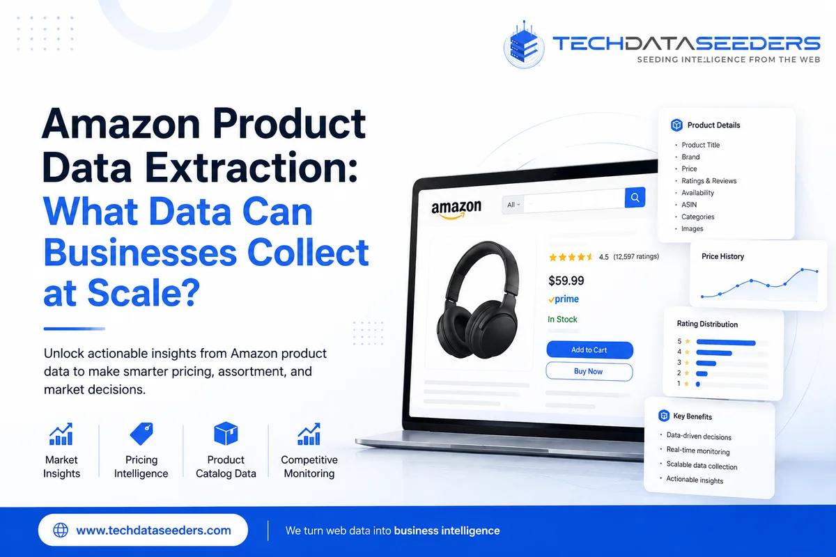 Amazon Product Data Extraction: What Data Can Businesses Collect at Scale?
