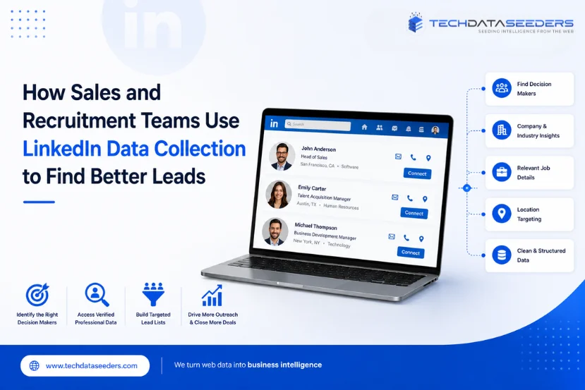 How Sales and Recruitment Teams Use LinkedIn Data Collection to Find Better Leads